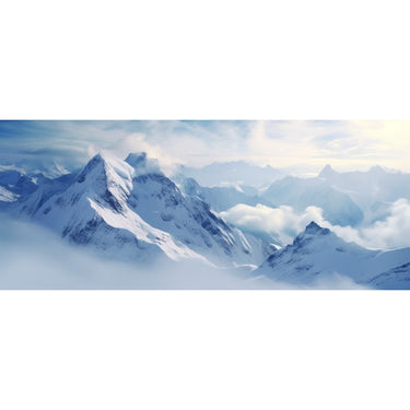 Snow Covered Mountains Canvas
